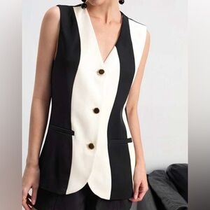 Trendy color block blazer